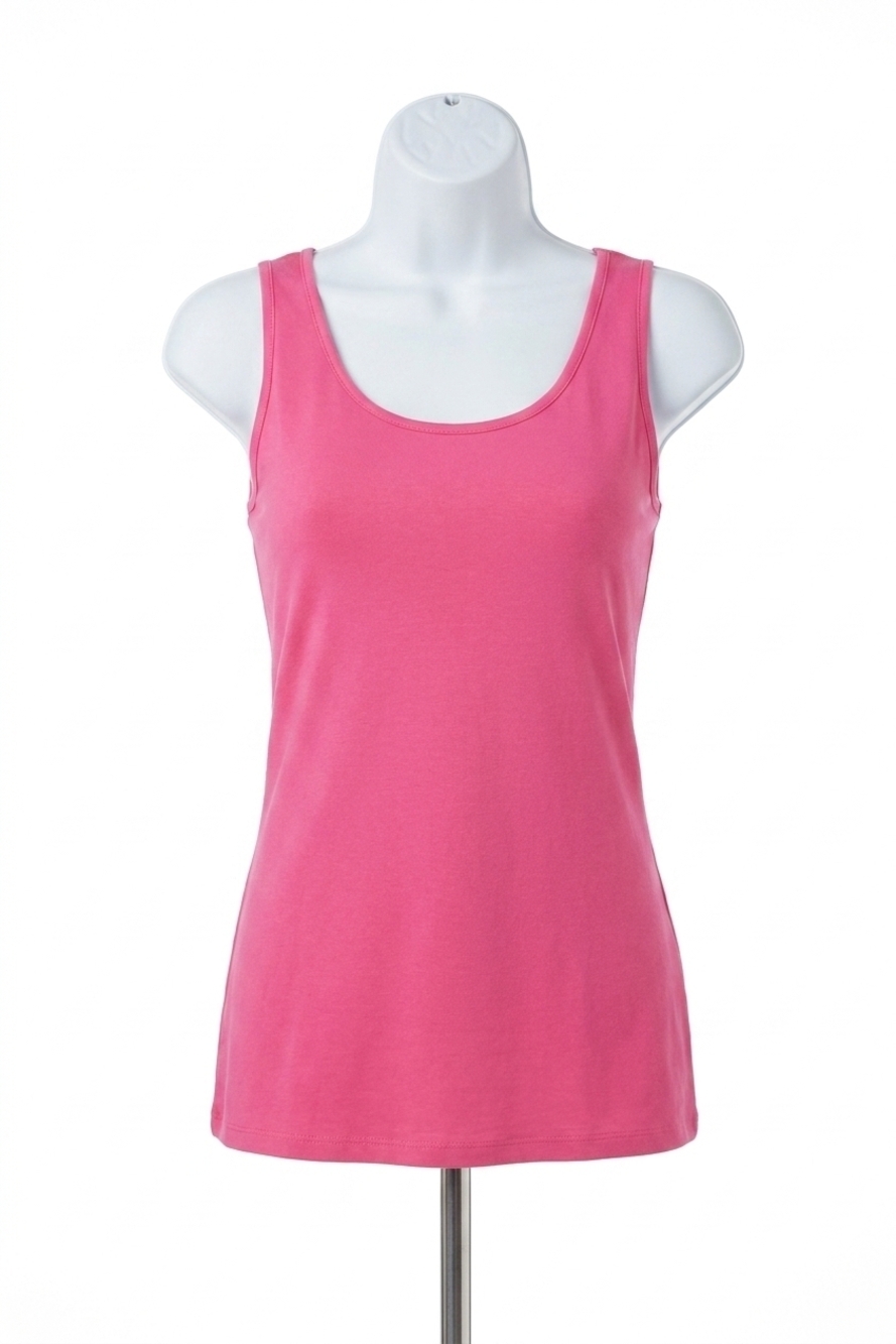 NEW ANGEL bra-friendly tunic tank in fuchsia